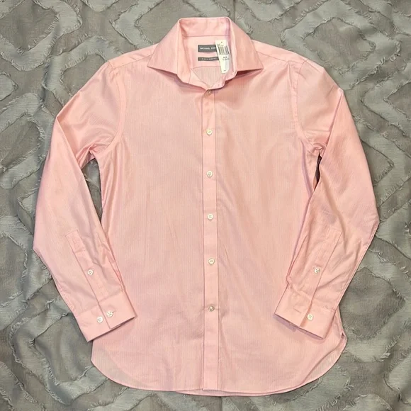 Michael Kors | Shirts | Mens Light Pink Michael Kors Slim Fitstretch Dress  Shirt | Poshmark